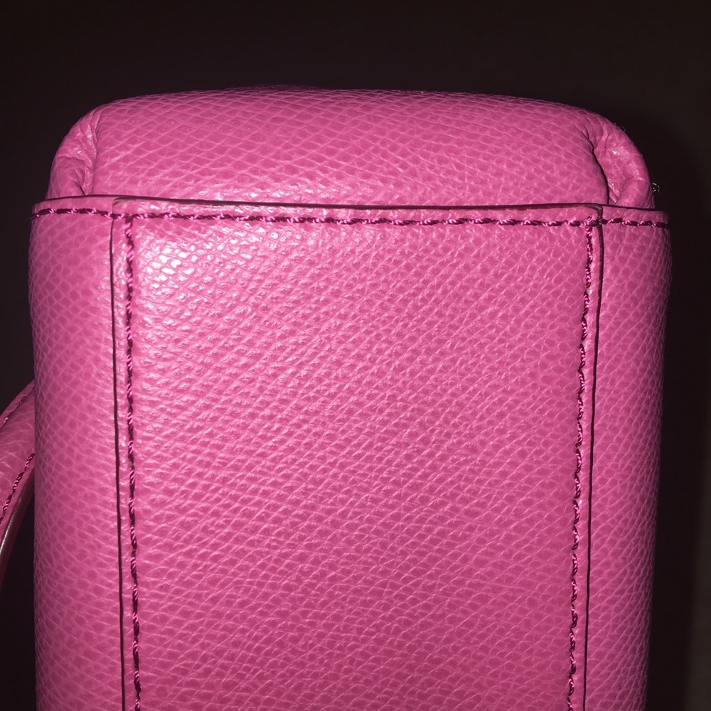 Coach Pink Crossbody Handle Leather Bag - Picture 6 of 6